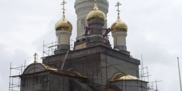A very beautiful Orthodox church under construction