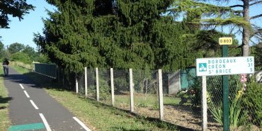 Début de la piste cyclable