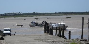 Fishermen's activity after the dike