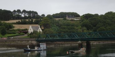 Elevage d'huitre dans l'Aber