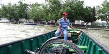 Traversée du Danube avec mon vélo