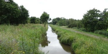 Des canaux le long de la route