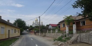 Une rue d'Harsova, près de l'glise