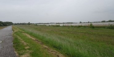 Départ sous la pluie, le Danube immense