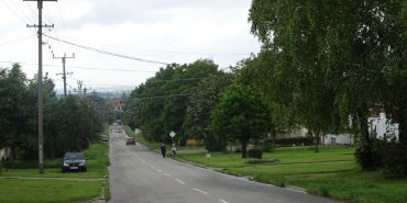 The streets of the villages, very wide