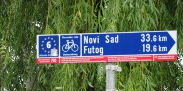 Signalisation Serbe de l'Eurovélo