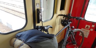 The bike in the last car