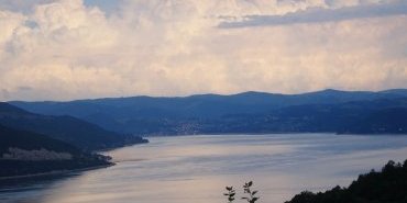 The Danube when arriving in Donji Milanovac