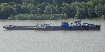 A barge on the Danube