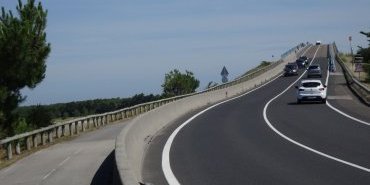 Arrivée sur le pont de Noirmoutier