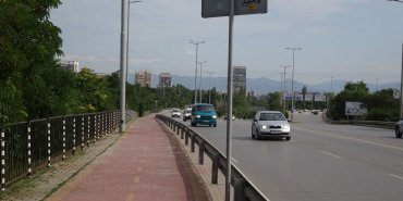 A beautiful cycle path to get out of Sofia