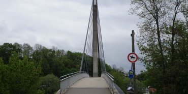 Pedestrian and bicycle bridge in Bad Abbach