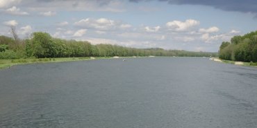 Le Danube devient majestueux à l'approche de Donauwörth